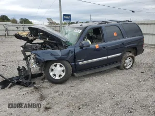 2005 GMC Yukon SLT with VIN 1GKEC13V75J144998, listed as a Copart auction lot 80338734 with 195,861 mi miles and Non Repairable. Bid and sale history available at carsss.com. Image 1.