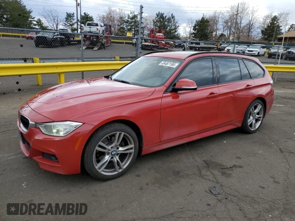 2014 BMW 3 Series 328i xDrive with VIN WBA3G7C57EKN37062, listed as a Copart auction lot 49487195 with 108,521 mi miles and Salvage Title. Bid and sale history available at carsss.com. Image 1.