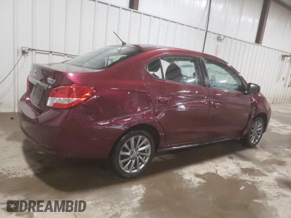 2019 Mitsubishi Mirage G4 SE with VIN ML32F4FJ3KHF12554, listed as a Copart auction lot 63948253 with 26,091 mi miles. Bid and sale history available at carsss.com. Image 3.