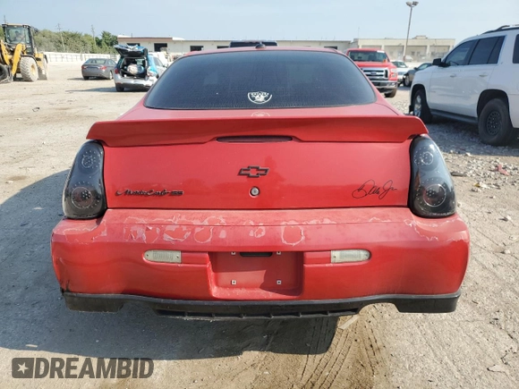 2004 Chevrolet Monte Carlo SS Supercharged with VIN 2G1WZ151249344392, listed as a Copart auction lot 76734674 with 0 mi miles and Non Repairable. Bid and sale history available at carsss.com. Image 6.