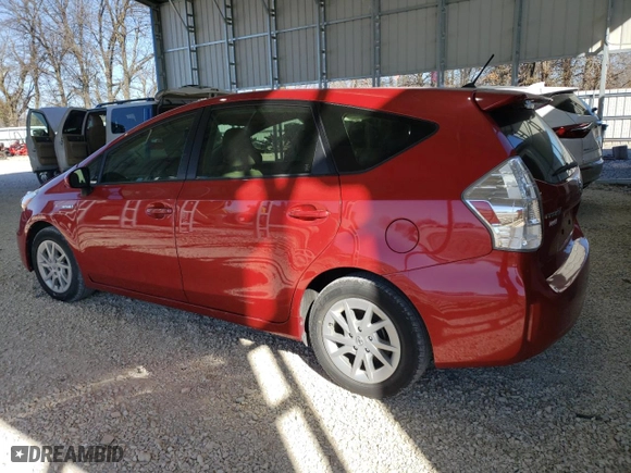 2014 Toyota Prius v Two with VIN JTDZN3EU1EJ001150, listed as a Copart auction lot 48805035 with 139,626 mi miles and Salvage Title. Bid and sale history available at carsss.com. Image 2.