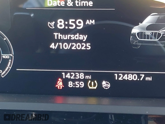 2019 Audi e-tron Prestige with VIN WA1VAAGE2KB021539, listed as a IAAI auction lot 42007353 with 14,238 mi miles and . Bid and sale history available at DreamBid. Image 16.