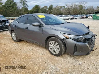 2024 Nissan Sentra S with VIN 3N1AB8BV1RY363032, listed as a Copart auction lot 88703945 with 7,029 mi miles and Salvage Title. Bid and sale history available at carsss.com. Image 4.