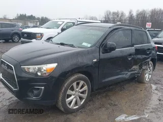 2014 Mitsubishi Outlander Sport SE with VIN 4A4AR4AU3EE012813, listed as a IAAI auction lot 41965067 with 146,236 mi miles. Bid and sale history available at carsss.com. Image 2.