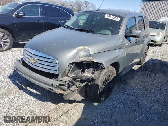 2009 Chevrolet HHR 1LT with VIN 3GNCA23BX9S585105, listed as a Copart auction lot 49674685 with 106,929 mi miles and Salvage Title. Bid and sale history available at carsss.com. Image 1.