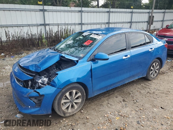2023 Kia Rio S with VIN 3KPA24AD6PE548027, listed as a Copart auction lot 63697104 with 34,588 mi miles and Salvage Title. Bid and sale history available at carsss.com. Image 1.