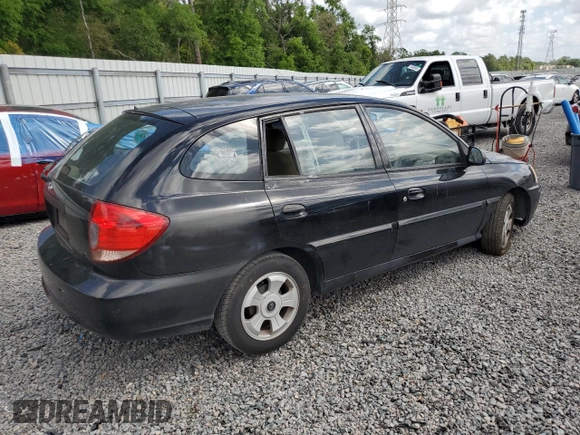 2003 Kia Rio with VIN KNADC165036169340, listed as a Copart auction lot 51538975 with 136,054 mi miles and Salvage Title. Bid and sale history available at carsss.com. Image 3.