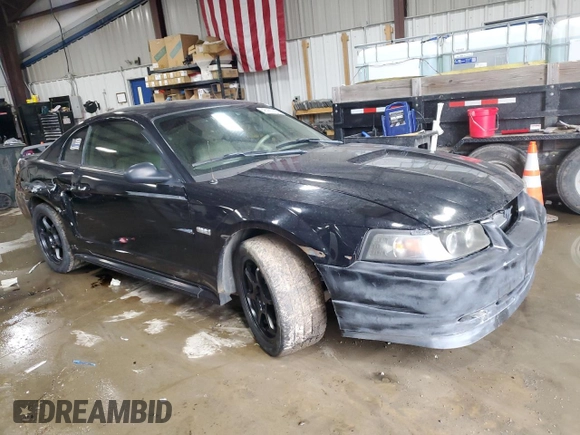2003 Ford Mustang GT Deluxe with VIN 1FAFP42X93F434934, listed as a Copart auction lot 46980295 with 146,399 mi miles and Clean Title. Bid and sale history available at carsss.com. Image 4.