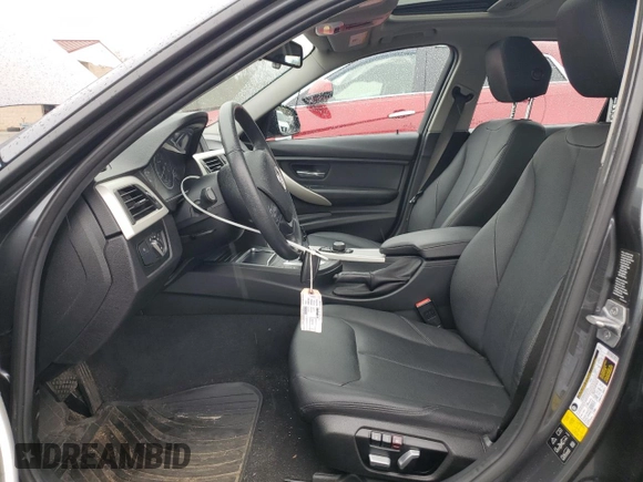 2017 BMW 3 Series 320i xDrive with VIN WBA8E5G32HNU45465, listed as a Copart auction lot 53291015 with 38,728 mi miles and Salvage title. Bid and sale history available at DreamBid. Image 7.
