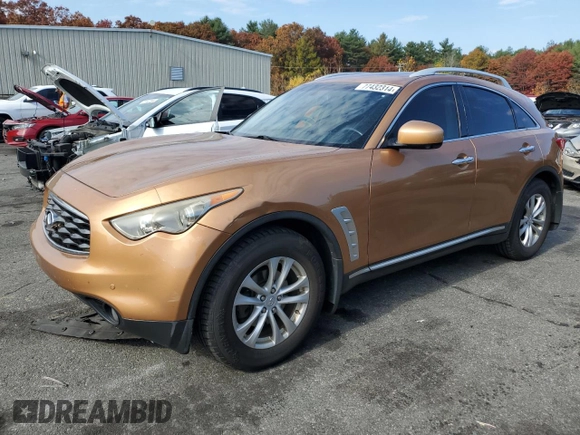 2009 Infiniti FX35 with VIN JNRAS18UX9M103086, listed as a Copart auction lot 77432314 with 0 mi miles and Salvage Title. Bid and sale history available at carsss.com. Image 1.