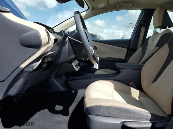 2017 Toyota Prius Two with VIN JTDKBRFU9H3574723, listed as a Copart auction lot 51485255 with 93,163 mi miles and Salvage Title. Bid and sale history available at carsss.com. Image 7.