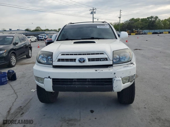 2004 Toyota 4Runner SR5 with VIN JTEBT14R348010703, listed as a Copart auction lot 53532645 with 195,646 mi miles and Clean Title. Bid and sale history available at carsss.com. Image 5.