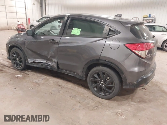 2022 Honda HR-V Sport with VIN 3CZRU6H13NM764581, listed as a IAAI auction lot 41206113 with 28,435 mi miles. Bid and sale history available at carsss.com. Image 3.