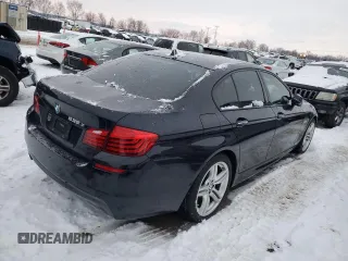 2014 BMW 5 Series 535d with VIN WBAXA5C52ED690024, listed as a Copart auction lot 41635045 with 95,582 mi miles and Salvage Title. Bid and sale history available at carsss.com. Image 3.