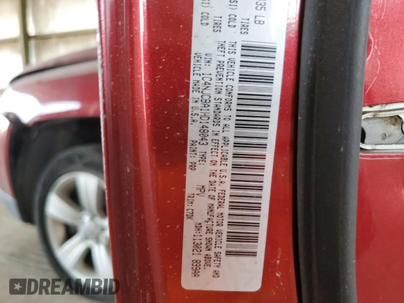 2017 Jeep Compass Sport with VIN 1C4NJCBA1HD148043, listed as a Copart auction lot 83376294 with 111,445 mi miles and Salvage Title. Bid and sale history available at carsss.com. Image 12.