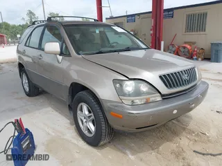 1999 Lexus RX 300 Luxury SUV with VIN JT6HF10U2X0018835, listed as a IAAI auction lot 41875166 with 134,861 mi miles. Bid and sale history available at carsss.com. Image 1.