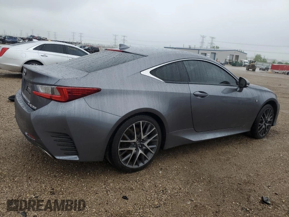 2017 Lexus RC 350 with VIN JTHSE5BC2H5007785, listed as a Copart auction lot 57786905 with 81,685 mi miles and Salvage title. Bid and sale history available at DreamBid. Image 3.
