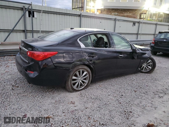 2014 Infiniti Q50 Sport with VIN JN1BV7AR8EM701775, listed as a Copart auction lot 79473244 with 103,785 mi miles and Clean Title. Bid and sale history available at DreamBid. Image 3.