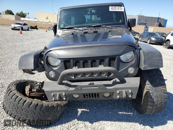 2014 Jeep Wrangler Unlimited Rubicon with VIN 1C4BJWFG8EL188494, listed as a Copart auction lot 46281415 with 171,532 mi miles and Salvage Title. Bid and sale history available at carsss.com. Image 5.