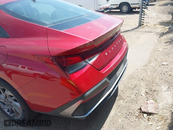 2024 Hyundai Elantra SEL with VIN KMHLM4DG3RU653519, listed as a IAAI auction lot 42761312 with 42,358 mi miles and . Bid and sale history available at DreamBid. Image 16.