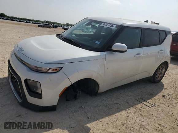 2022 Kia Soul LX with VIN KNDJ23AU6N7157547, listed as a Copart auction lot 51281625 with 55,318 mi miles and Salvage Title. Bid and sale history available at DreamBid. Image 1.