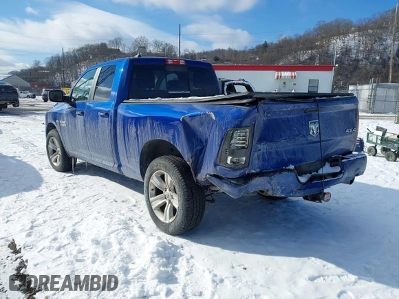 2014 Ram 1500 Sport with VIN 1C6RR7HT3ES362184, listed as a IAAI auction lot 41273983 with 149,833 mi miles and . Bid and sale history available at DreamBid. Image 3.