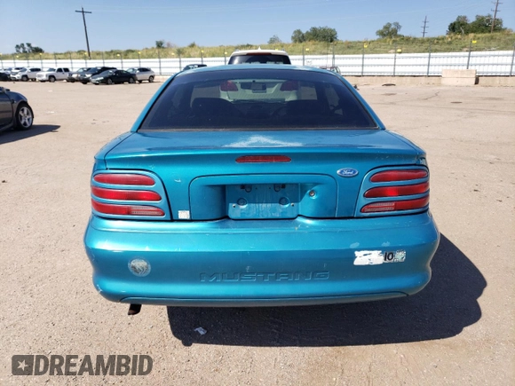 1994 Ford Mustang with VIN 1FALP4045RF130357, listed as a Copart auction lot 70832464 with 112,148 mi miles and Salvage Title. Bid and sale history available at carsss.com. Image 6.