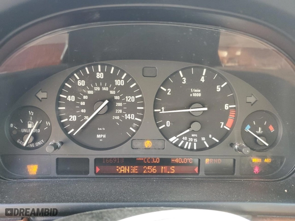 2002 BMW 5 Series 525iA with VIN WBADT43492GY43572, listed as a Copart auction lot 79601934 with 166,918 mi miles and Clean Title. Bid and sale history available at carsss.com. Image 9.