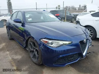 2018 Alfa Romeo Giulia Ti with VIN ZARFAECN7J7595990, listed as a IAAI auction lot 41454897 with 85,239 mi miles. Bid and sale history available at carsss.com. Image 1.