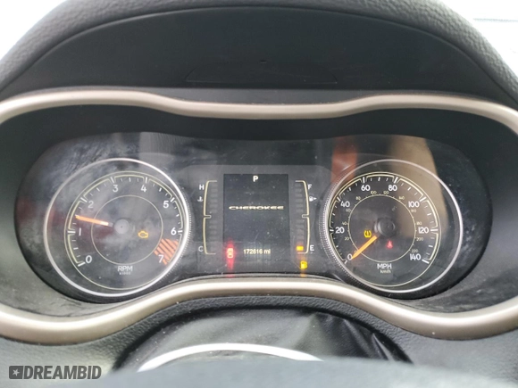 2015 Jeep Cherokee Latitude with VIN 1C4PJMCB6FW738889, listed as a Copart auction lot 50124425 with 172,616 mi miles and Salvage Title. Bid and sale history available at carsss.com. Image 9.