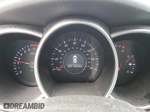 2015 Kia Optima LX with VIN KNAGM4A77F5597792, listed as a Copart auction lot 41701215 with 66,135 mi miles and Salvage Title. Bid and sale history available at carsss.com. Image 9.