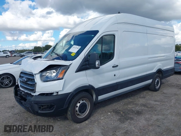 2021 Ford Transit Cargo with VIN 1FTBW3X8XMKA14051, listed as a IAAI auction lot 41672248 with 127,438 mi miles. Bid and sale history available at carsss.com. Image 18.