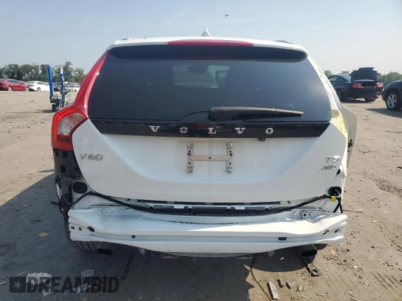 2018 Volvo V60 with VIN YV440MWKXJ2059075, listed as a Copart auction lot 60654775 with 58,040 mi miles and Salvage title. Bid and sale history available at DreamBid. Image 6.