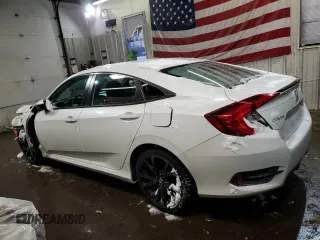2021 Honda Civic Sedan Sport with VIN 19XFC2F86ME202459, listed as a Copart auction lot 43190005 with 39,205 mi miles and Salvage Title. Bid and sale history available at carsss.com. Image 2.