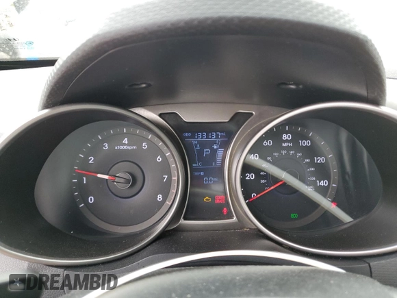 2012 Hyundai Veloster w/Black Int with VIN KMHTC6AD0CU059003, listed as a Copart auction lot 58480625 with 133,137 mi miles and Salvage title. Bid and sale history available at DreamBid. Image 9.
