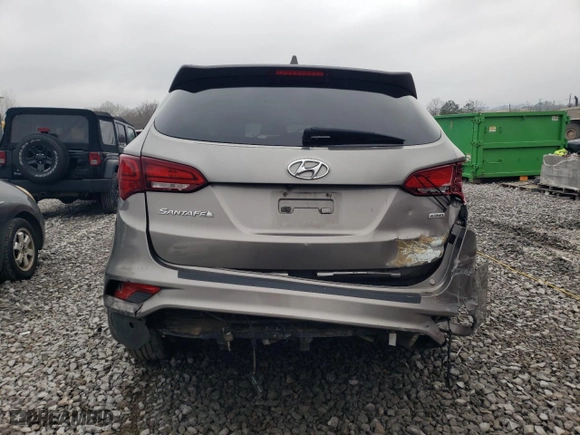 2017 Hyundai Santa Fe Sport 2.4L with VIN 5NMZU3LBXHH035179, listed as a Copart auction lot 44709165 with 0 mi miles and Salvage Title. Bid and sale history available at carsss.com. Image 6.