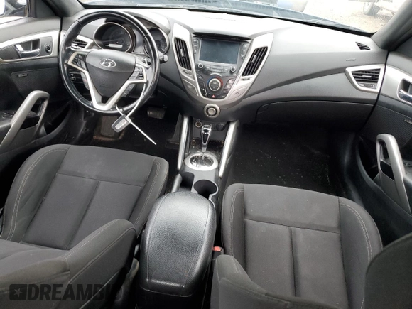 2017 Hyundai Veloster Value Edition with VIN KMHTC6ADXHU321696, listed as a Copart auction lot 45550025 with 188,063 mi miles and Salvage Title. Bid and sale history available at carsss.com. Image 8.