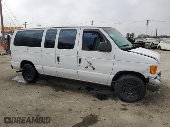 2006 Ford Econoline Passenger XL with VIN 1FMRE11W46DB09883, listed as a Copart auction lot 69028364 with 200,878 mi miles and Salvage Title. Bid and sale history available at DreamBid. Image 4.