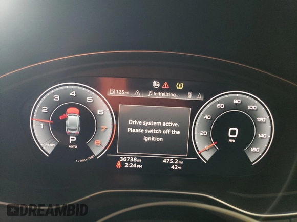 2020 Audi A5 Sportback Premium Plus with VIN WAUCNCF53LA003540, listed as a Copart auction lot 43480073 with 36,738 mi miles. Bid and sale history available at carsss.com. Image 9.