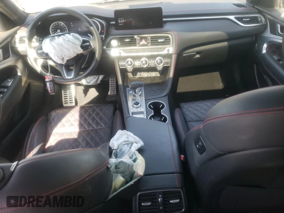 2022 Genesis G70 3.3T with VIN KMTG54TE5NU081156, listed as a Copart auction lot 66565194 with 35,127 mi miles and Salvage Title. Bid and sale history available at carsss.com. Image 8.
