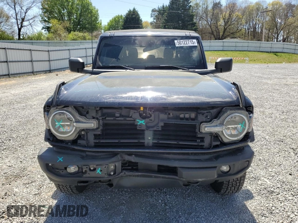 2021 Ford Bronco with VIN 1FMDE5BH3MLA85211, listed as a Copart auction lot 50122715 with 47,836 mi miles and Salvage title. Bid and sale history available at DreamBid. Image 5.
