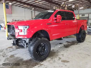2016 Ford F-150 XLT with VIN 1FTEW1EG6GKF91465, listed as a Copart auction lot 45314045 with 136,708 mi miles and Salvage Title. Bid and sale history available at carsss.com. Image 1.