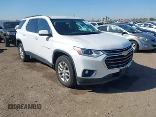 2021 Chevrolet Traverse LT Cloth with VIN 1GNERGKW2MJ238882, listed as a IAAI auction lot 41783379 with 79,712 mi miles. Bid and sale history available at carsss.com. Image 1.