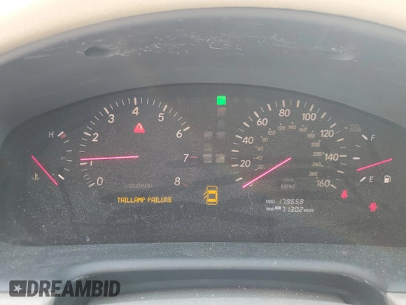 2003 Lexus LS 430 with VIN JTHBN30F130106203, listed as a Copart auction lot 52735745 with 179,658 mi miles and Salvage Title. Bid and sale history available at DreamBid. Image 9.