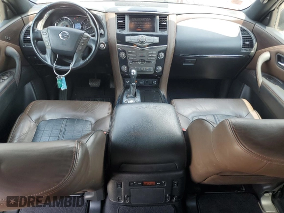 2018 Nissan Armada Platinum with VIN JN8AY2NF7J9333397, listed as a Copart auction lot 61851004 with 134,845 mi miles and Clean Title. Bid and sale history available at carsss.com. Image 8.