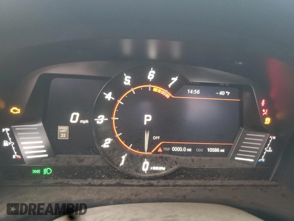 2021 Toyota Supra 2.0 with VIN WZ1DB2C04MW039858, listed as a Copart auction lot 70049874 with 10,586 mi miles and Salvage title. Bid and sale history available at DreamBid. Image 9.