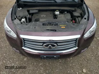2013 Infiniti JX35 with VIN 5N1AL0MM1DC329248, listed as a Copart auction lot 58764914 with 77,482 mi miles and Salvage Title. Bid and sale history available at carsss.com. Image 12.