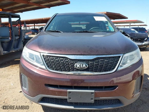 2014 Kia Sorento LX with VIN 5XYKT3A68EG480195, listed as a IAAI auction lot 41848455 with NaN miles. Bid and sale history available at carsss.com. Image 6.