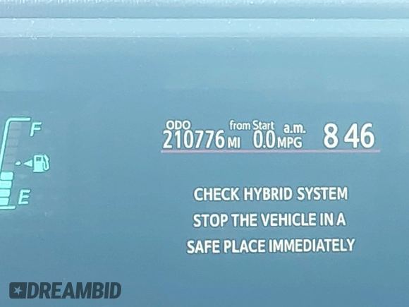 2013 Toyota Prius One with VIN JTDKDTB34D1550078, listed as a IAAI auction lot 42214172 with 210,756 mi miles and . Bid and sale history available at carsss.com. Image 7.
