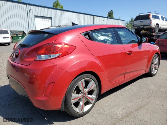 2013 Hyundai Veloster w/Black Int with VIN KMHTC6AD8DU123760, listed as a Copart auction lot 54359135 with 110,071 mi miles and Clean Title. Bid and sale history available at carsss.com. Image 3.